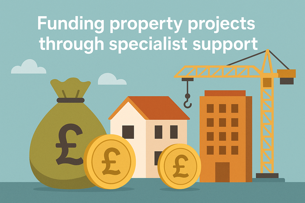 Funding property projects through specialist support